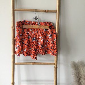 Flower Printed Divided Shorts